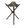 Сгъваем стол с 3 крака за къмпинг - Mil-Tec® - WOODLAND