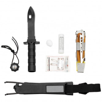 Нож за оцеляване  Pathfinder  черен    пластмасова дръжка