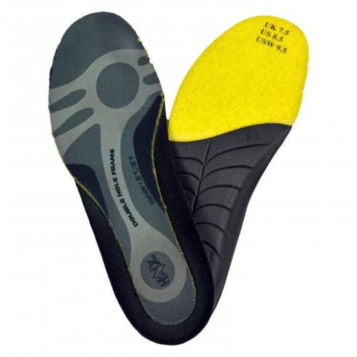 Двупластови черно-жълти стелки за обувки HAIX с перфорация