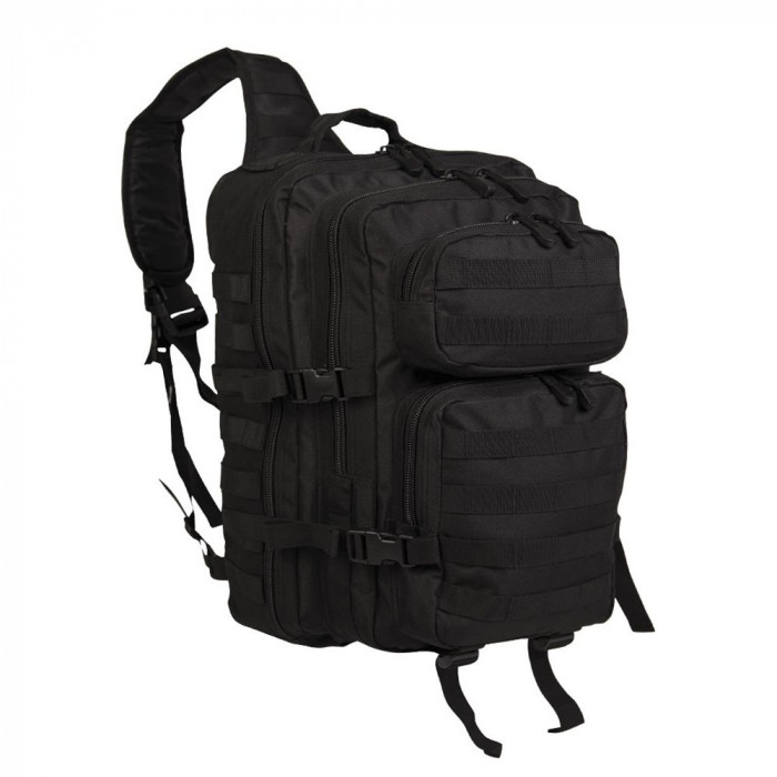 Еднораменна тактическа раница Mil-Tec Assault Sling Bag – Черна
