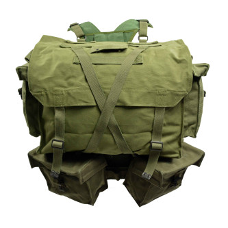 Комплект раница, (KM) M58, цвят маслинено зелено , ползвана