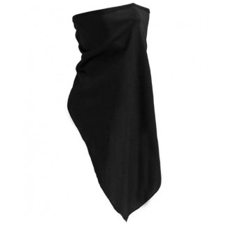 Шал тръбен с удължена яка , черен