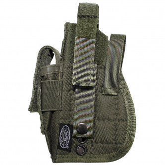 Кобур , тактически , десен , за горен мотаж , система "Molle", 1 джоб за муниции , цвят ''OD green''