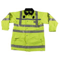 Яке за дъжд , английско ,сигнално жълто , светлоотарзяващи ленти .