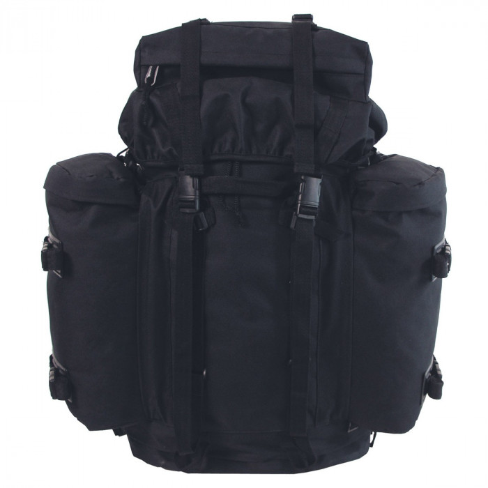 Раница , туристическа , BW Backpack "Mountain", black, w/2 side bags .